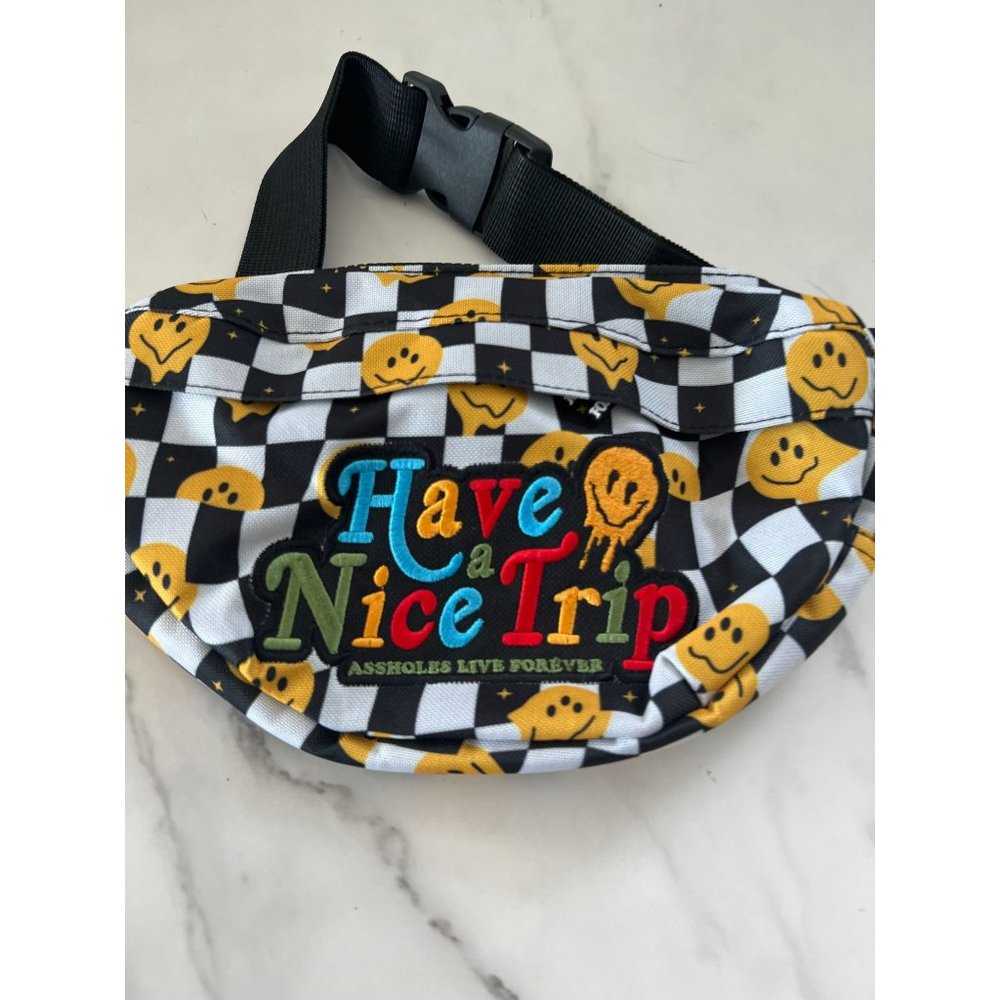 ALF Have a Nice Day Checkerboard Fanny Pac Belt Bag NEW - Picture 2 of 3